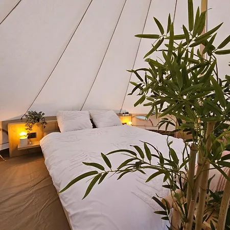 Glamping Zeeland Bell Tent Kwadendamme Exterior foto