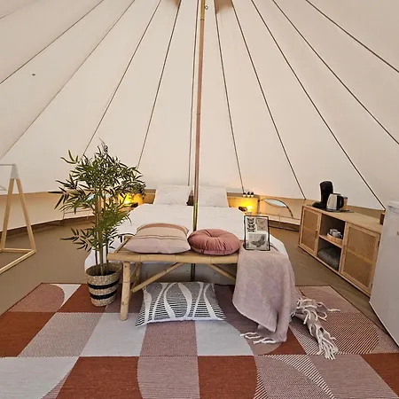 Glamping Zeeland Bell Tent Kwadendamme Exterior foto