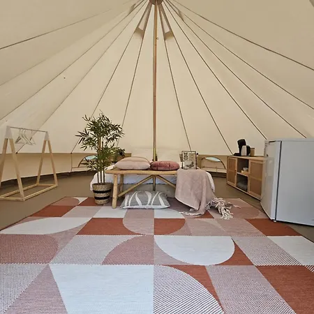 Glamping Zeeland Bell Tent Kwadendamme Exterior foto