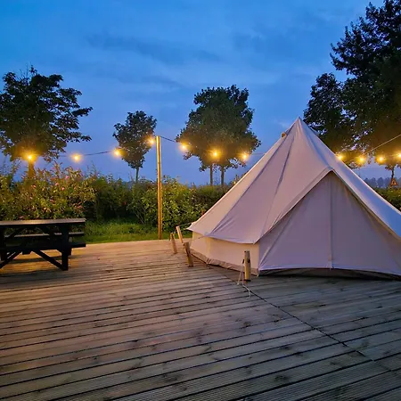 Glamping Zeeland Bell Tent Kwadendamme Exterior foto