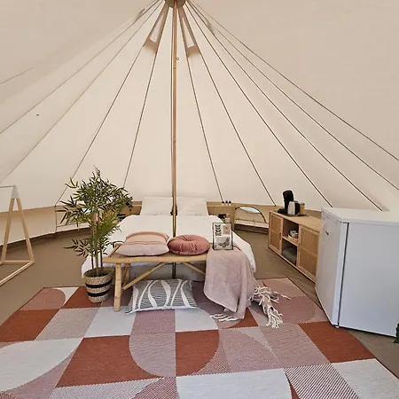 Glamping Zeeland Bell Tent Kwadendamme Exterior foto